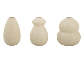Kit 3 Vasos Decorativos Plantas Flores Minimalista Cerâmica