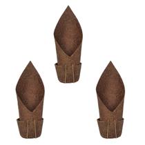 Kit 3 Vasos Fibra De Coco Para Pendurar Orquídeas Em árvore Kit 3 Vasos Fibra De Coco Para Pendurar Orquídeas Em árvore