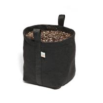 Kit 3 Vasos Flores Plantas Feltro Alças 11 L Moderno Preto