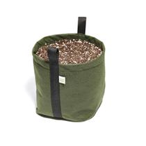 Kit 3 Vasos Flores Plantas Feltro Alças 11L Moderno Verde