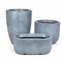 Kit 3 Vasos Para Plantas Decoração Área Externa e Interna - Kit 3 Vasos Para Plantas Decoração Área Externa e Interna -