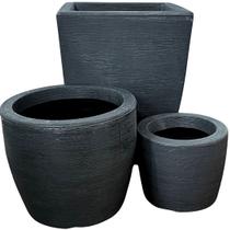 Kit 3 Vasos Pequenos Para Planta e Decoração Interna Externa