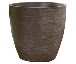 Kit 3 Vasos Planta 50x50 + 40x40 + 30x30 Oval Moderno Polietileno