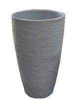 Kit 3 Vasos Planta 65x40+ 80x50+ 45X30 Oval Moderno Polietileno