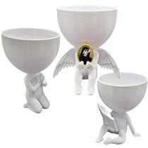 Kit 3 Vasos Planta Santa Faustina Capelinha Oração