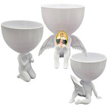Kit 3 Vasos Plantas Nossa Senhora das Lagrimas Capelinha
