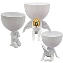 Kit 3 Vasos Plantas Nossa Senhora de Guadalupe Capelinha