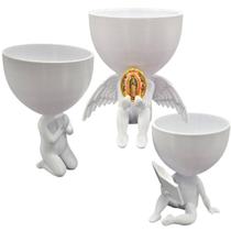 Kit 3 Vasos Plantas Nossa Senhora de Guadalupe Capelinha