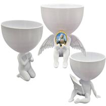 Kit 3 Vasos Plantas Santa Catarina de Sena Capelinha