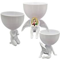 Kit 3 Vasos Plantas Santa Luzia Capelinha Oração Catolico Kit 3 Vasos Plantas Santa Luzia Capelinha Oração Catolico