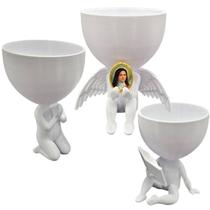 Kit 3 Vasos Plantas Santa Teresinha Capelinha Oração