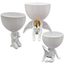 Kit 3 Vasos Plantas São Bráz Capelinha Oração Catolico