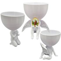 Kit 3 Vasos Plantas São Judas Capelinha Oração Catolico