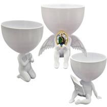 Kit 3 Vasos Plantas São Patrício Capelinha Oração Catolico
