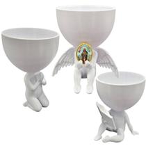 Kit 3 Vasos Plantas São Roque Capelinha Oração Catolico