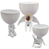 Kit 3 Vasos Plantas São Vicente de Paula Capelinha Oração