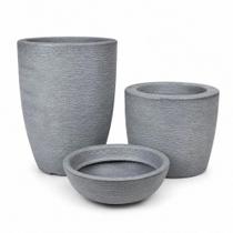 Kit 3 Vasos Polietileno Para Plantas Decorativo Cone Bacia - Kit 3 Vasos Polietileno Para Plantas Decorativo Cone Bacia -