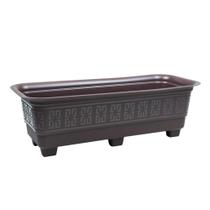 Kit 3 Vasos Retangular Para Jardim Flores Horta 6 Litros