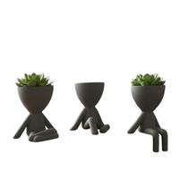 Kit 3 Vasos Robert Plant Decoração Criativa Moderna