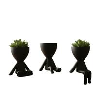 Kit 3 Vasos Robert Plant Decoração Criativa Moderna