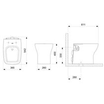 Kit 3 Vasos Sanitário Convencional com Assento Queda Amortecida Boss Incepa