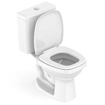 Kit 3 Vasos Sanitários com Caixa Acoplada e Assento Like Celite Kit 3 Vasos Sanitários com Caixa Acoplada e Assento Like Celite