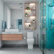 Kit 3 Vasos Sanitários com Caixa Acoplada e Assento Soft Close Boss Incepa Branco Kit 3 Vasos Sanitários com Caixa Acoplada e Assento Soft Close Boss Incepa Branco