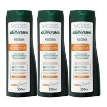Kit 3 vedis shampoo guanxuma force secos 350ml