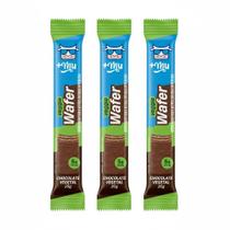 Kit 3 Veggie Wafer Chocolate Vegetal 5G De Proteina +Mu