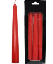 Kit 3 Vela Decoração Natalina Vermelho Para Castiçal 21cm