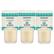 Kit 3 Vela Perfumada Aromática de Ambientes Terrapeutics Granado Chá Branco 180g