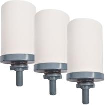 Kit 3 Velas Acquamar Cerâmica Acquapure Branco Kit 3 Velas Acquamar Cerâmica Acquapure Branco