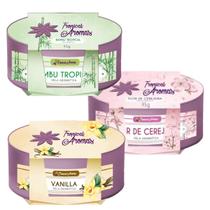 Kit 3 Velas Aromáticas Perfumada E Decorativa 95g Tropical - TROPICAL AROMAS