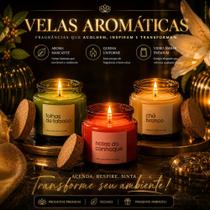 Kit 3 Velas Aromáticas Perfumadas 60g Tampa De Bambu Decorativas Paramount Essências Aromatizantes Kit 3 Velas Aromáticas Perfumadas 60g Tampa De Bambu Decorativas Paramount Essências Aromatizantes