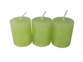 Kit 3 Velas Aromáticas Perfumadas Com Aroma De Capim-limão