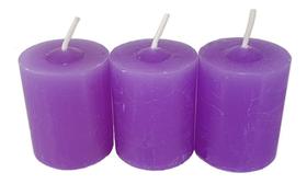 Kit 3 Velas Aromáticas Perfumadas Com Aroma De Lavanda
