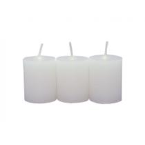 Kit 3 Velas Aromáticas Perfumadas Com Aroma De Mel - Branca