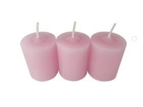 Kit 3 Velas Aromáticas Perfumadas Com Aroma De Rosa