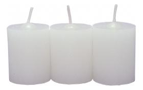 Kit 3 Velas Aromáticas Perfumadas Com Aroma De Uva - Branca