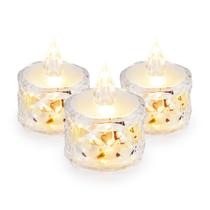 Kit 3 Velas De Led Transparente Luz Noturna Acrilico Linda Kit 3 Velas De Led Transparente Luz Noturna Acrilico Linda
