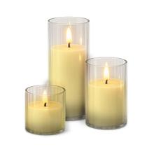 Kit 3 Velas LED Eletrônicas Amarela Decoração Casamento Eventos
