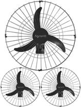 Kit 3 Ventilador De Parede 60cm 200w Loja Escola Industria Ac ademia Comércio Igreja Agrantt