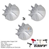 Kit 3 Ventoinha Hélice Turbina para Secadores de Cabelo Taiff Diversos Original