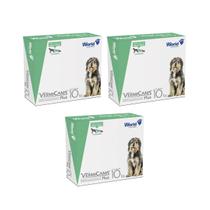 Kit 3 VermiCanis Plus Para Vermes em Cães 10kg C/4 World