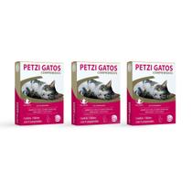 Kit 3 Vermífugo Petzi Gatos Caixa Com 4 Comprimidos Ceva
