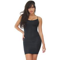 Kit 3 Vestido Feminino Tubinho Canelado Alcinha Kit 3 Vestido Feminino Tubinho Canelado Alcinha