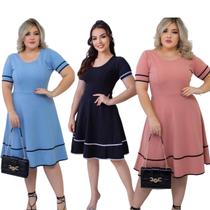 Kit 3 Vestidos Moda Evangélica Mulher Virtuosa Oferta