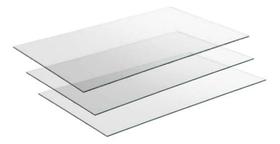 Kit 3 Vidros Expositor Balcão Vitrine Para Loja 50x30 4mm