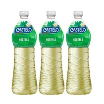 Kit 3 Vinagre de Álcool Colorido Aroma Hortelã Castelo 750ml