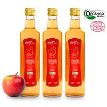 Kit 3 Vinagre De Maçã Orgânico Acidez 4,2 Serra Gaúcha 500 ml
